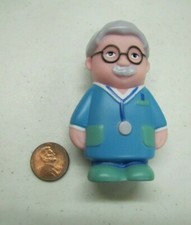 Plastic Grandpa Doctor Man Community Helper Figure 3" Town For Little People
