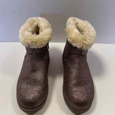 Cat  Jack Multi Color Glitter Mila Shearling Fur Lined Big Kid Boots sz 2