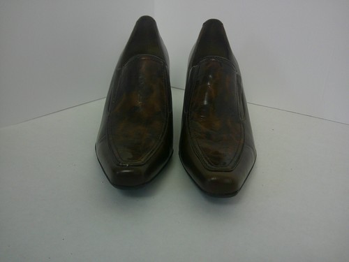 Franco Sarto Damen-Pumps Absatzschuh Größe 8,5 Kunstleder braun Slipper - Bild 3 von 6
