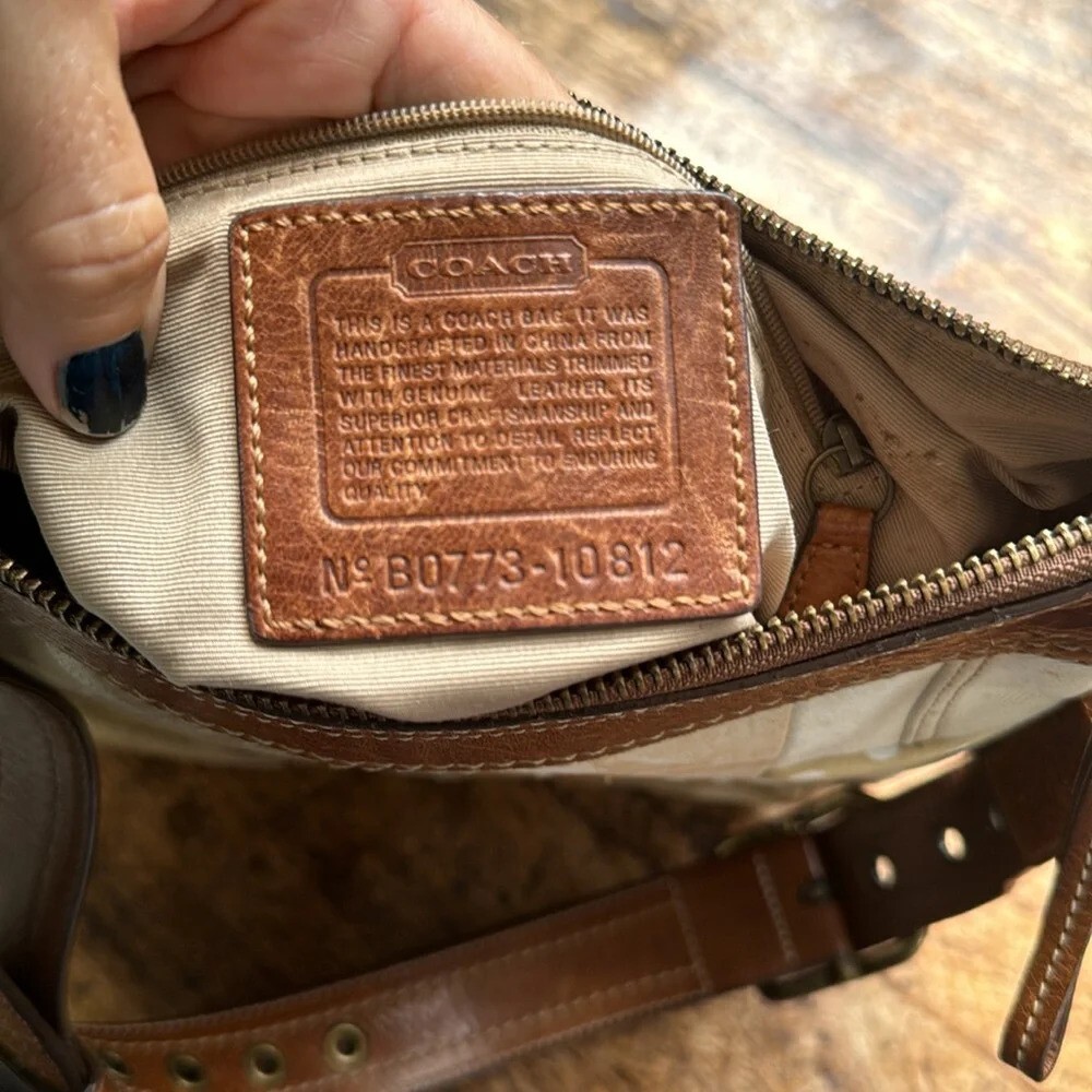 COACH Patchwork Top Zip Convertible crossbody Tot… - image 6