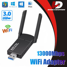 1300Mbps Long Range AC1300 Dual Band 5GHz Wireless USB 3.0 WiFi Adapter WIN10 AA