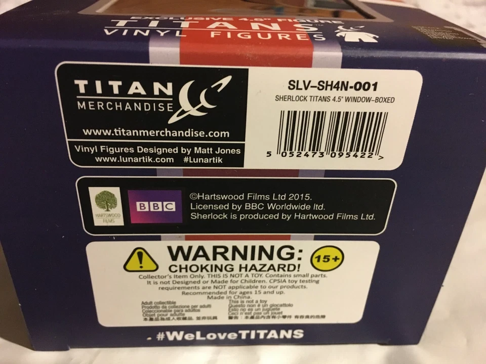 Titans BBC TV Baker Street Collection Sherlock 4.5" Figura Nerd Block Exclusivo Foto 3 de 3