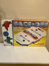 VINTAGE RARE FELDSTEIN FACE OFF ELECTRONIC TABLE TOP AIR HOCKEY CS-986 DESKTOP