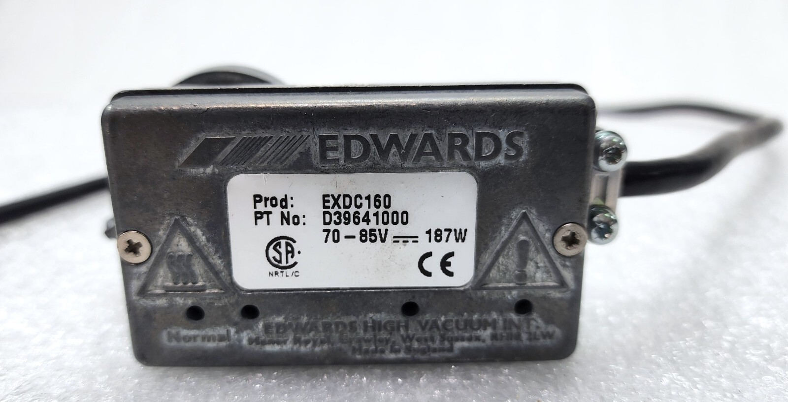 EDWARDS EXDC160 TURBO PUMP CONTROLLER, 70-80V, 107W, D39641000