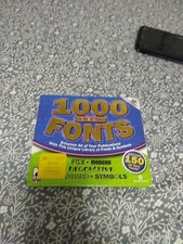 1000 Best Fonts Family Clip Art CD-ROM Windows PC Cosmi Graphic Design