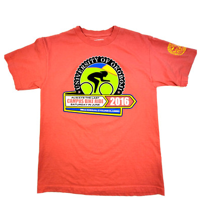 University Of Okoboji 2016 Campus Bike Ride Cycling Classic Size M T Shirt