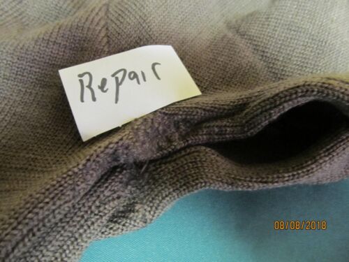 Us Military Brown Sweater 5 Button Genuine GI Army Wool Sweater XS SM MED LG - Picture 4 of 9