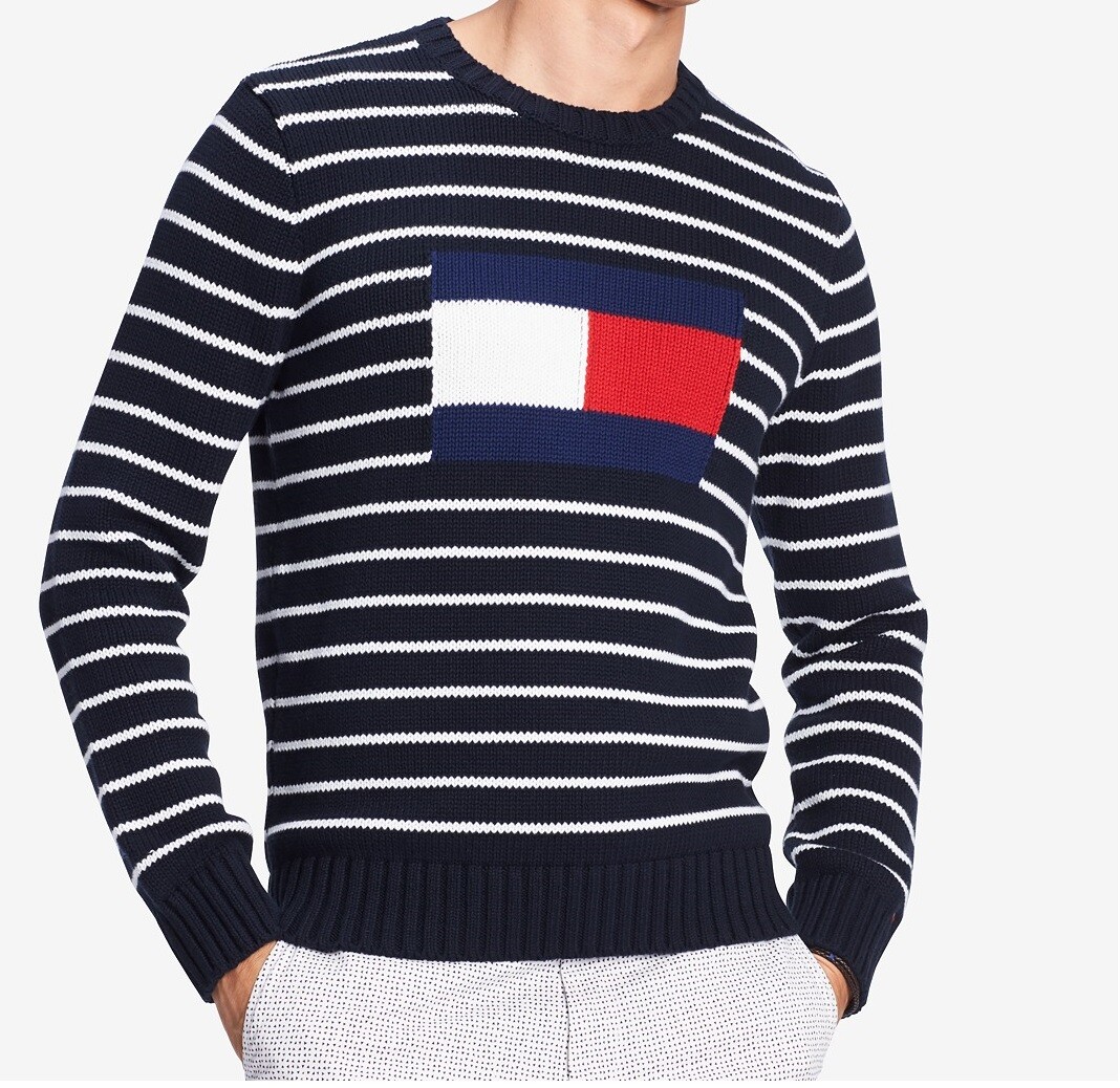 tommy hilfiger cable knit sweater mens