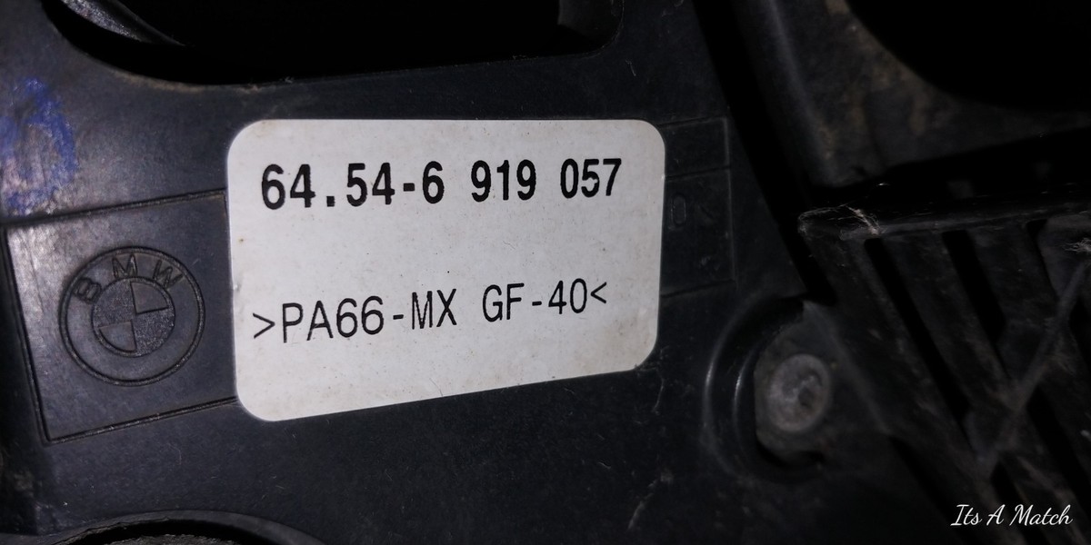 98 99 00 01 02 03 BMW 5 Series E39 525i OEM radiator cooling fan 