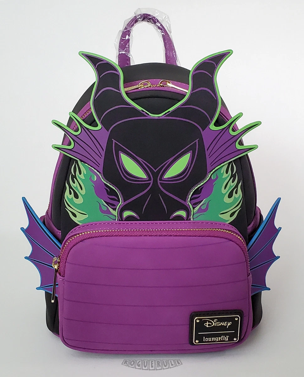 Loungefly Disney Maleficent Dragon Sequin Mini Backpack 