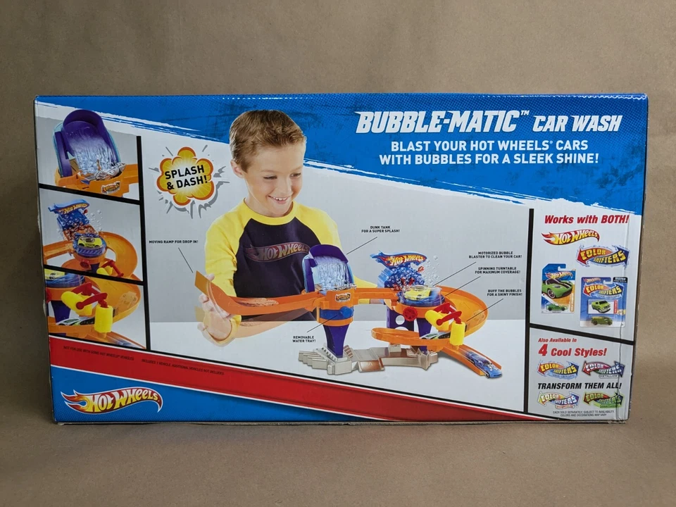 Rare Hot Wheels Color Shifters Bubble-Matic Car Wash Playset Sealed 2010 NIB - Image 3 of 4