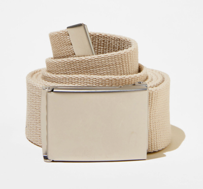 Cream Belt with Silver Buckle Womens Cream Belt for Dress Wide 1 1/2 Inch Jeans Genuine  main image 2