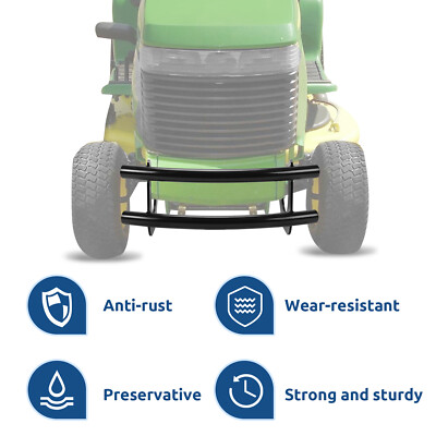 Paraurti John Deere Macs Fabrication Paraurti Anteriore Per Trattorini John Deere GT GX LX - In Acciaio, Verniciato Nero, Made In USA Paraurti - Foto 2