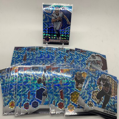 2021 Panini Mosiac Football Blue Reactive Prizm Veterans *Pick Your Card* NFL