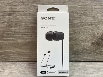 Sony Wi C0 Wireless Bluetooth In Ear Headphones Black Wi C0 Ebay
