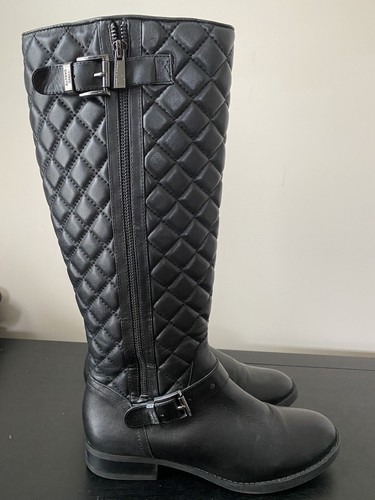 Vince Camuto Quilted Leather Riding 