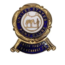 United States Pony Club Inter Pacific Exchange 1975 Pin - USPC