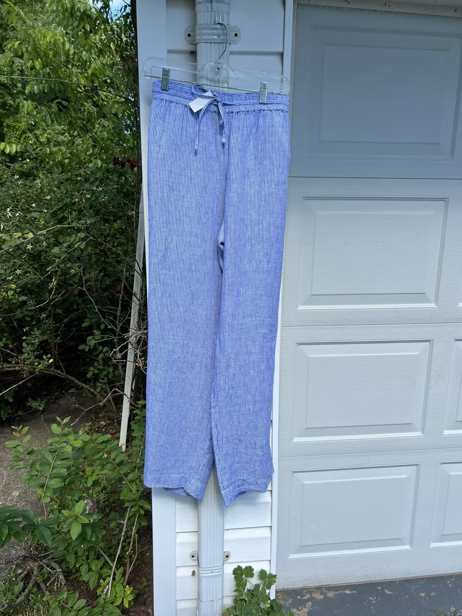 Talbots white shop linen pants