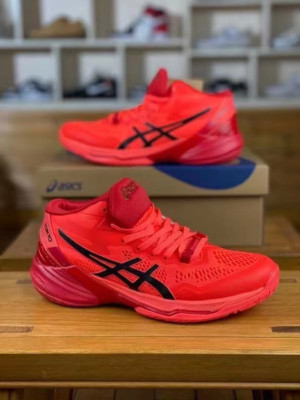 Asics Sky FF2 High Men's Red Volleyball Shoes Free Shipping US sizes 8-1