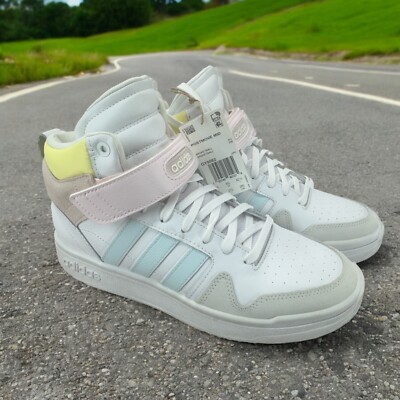 Adidas Women's Postmove Mid Basketball Shoes White Sneakers Size 11 GY9582  | eBay