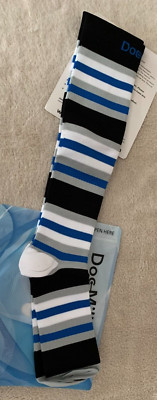 Doc Miller Compression Socks Size M Gray NIP 1 Pair 15-20 mm Nylon & Spandex