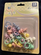 Baby Shower themed cake/cupcake toppers: 18 Baby Pacifiers