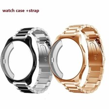 Stainless Steel Strap Band  Case Cover for Samsung Galaxy Watch 3 41mm 45mm