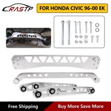 Billet Rear Lower Control Arm Subframe Brace Tie Bar For Honda Civic Ek 96-00