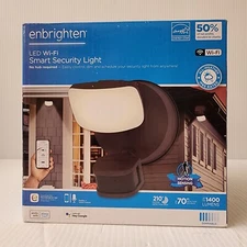 Enbrighten LED WI-FI Smart Security Light With Motion Detection Bronze 1400 Lum.