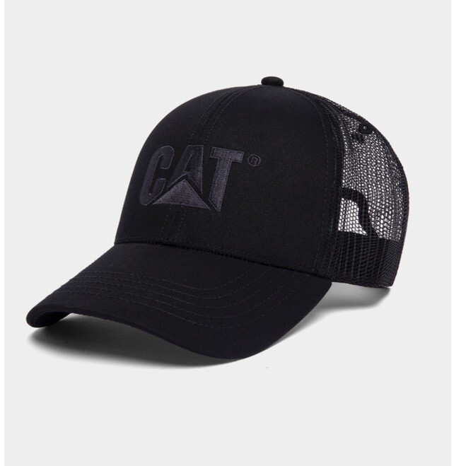 NEW Caterpillar Cat Equipment Twill / Mesh Hat Cap Raised Logo