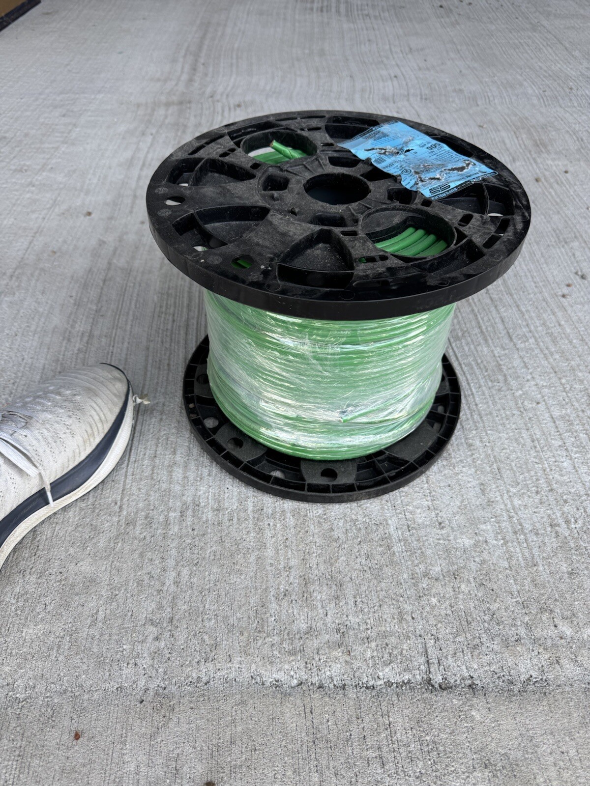 500 Ft 6 AWG Wire Green Jacket