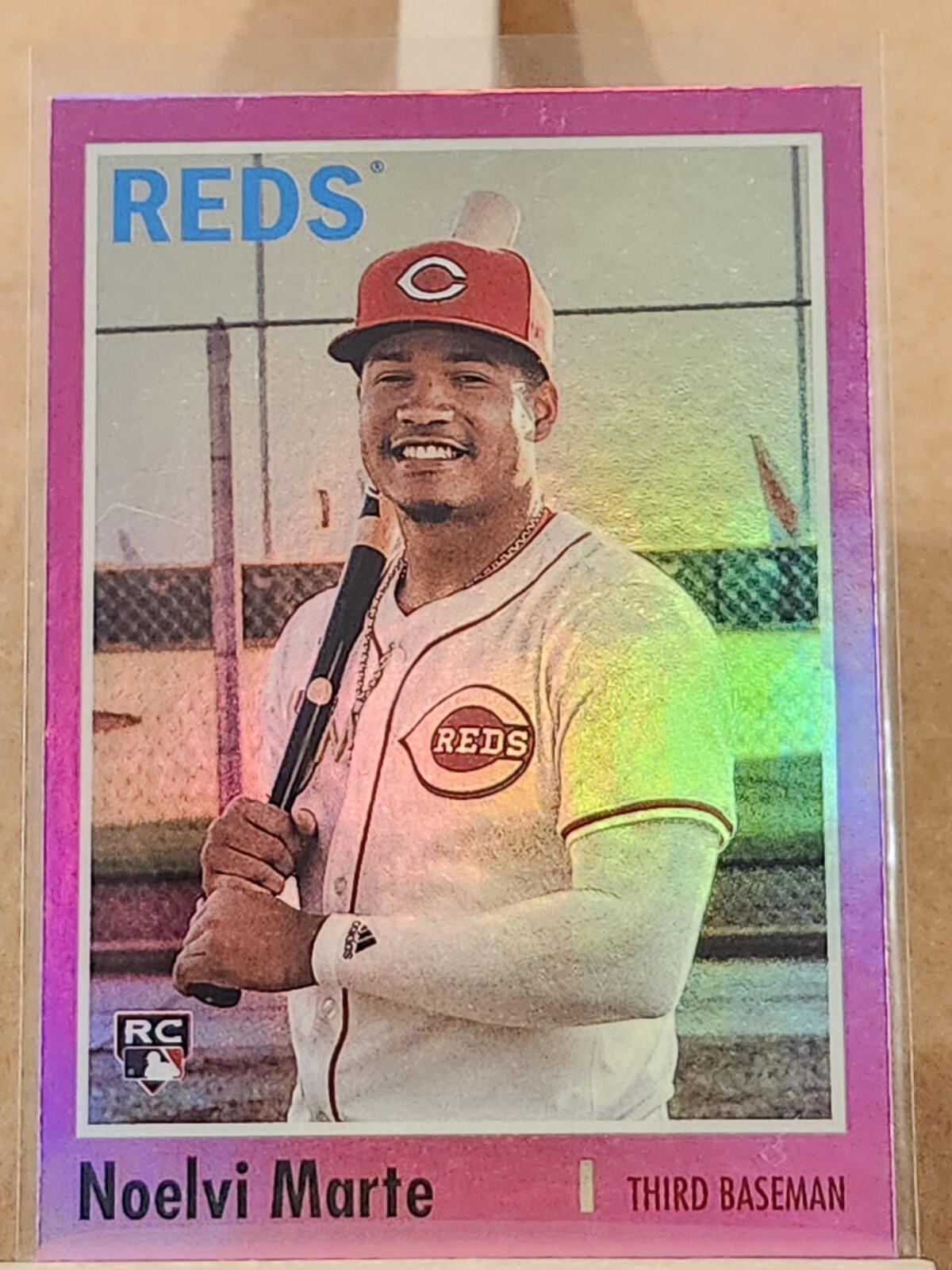 2024 Topps Archives Pink Foilboard #158 Noelvi Marte, Cincinnati Reds RC