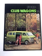1974 Ford Club Wagon Van Vintage Factory Original Sales Brochure Catalog 1974 Ford Club Wagon Van Vintage Factory Original Sales Brochure Catalog