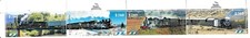 #75189 ARGENTINA 2022 CENTENARIO TRENES PATAGÓNICOS LA TROCHITA FRANJA DE 4 MNH