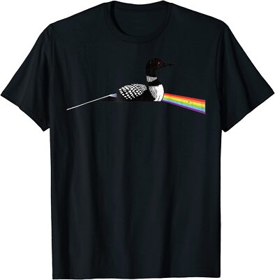Original Classic Dark Side of the Loon-Bird Watching T-Shirt Size S-5XL