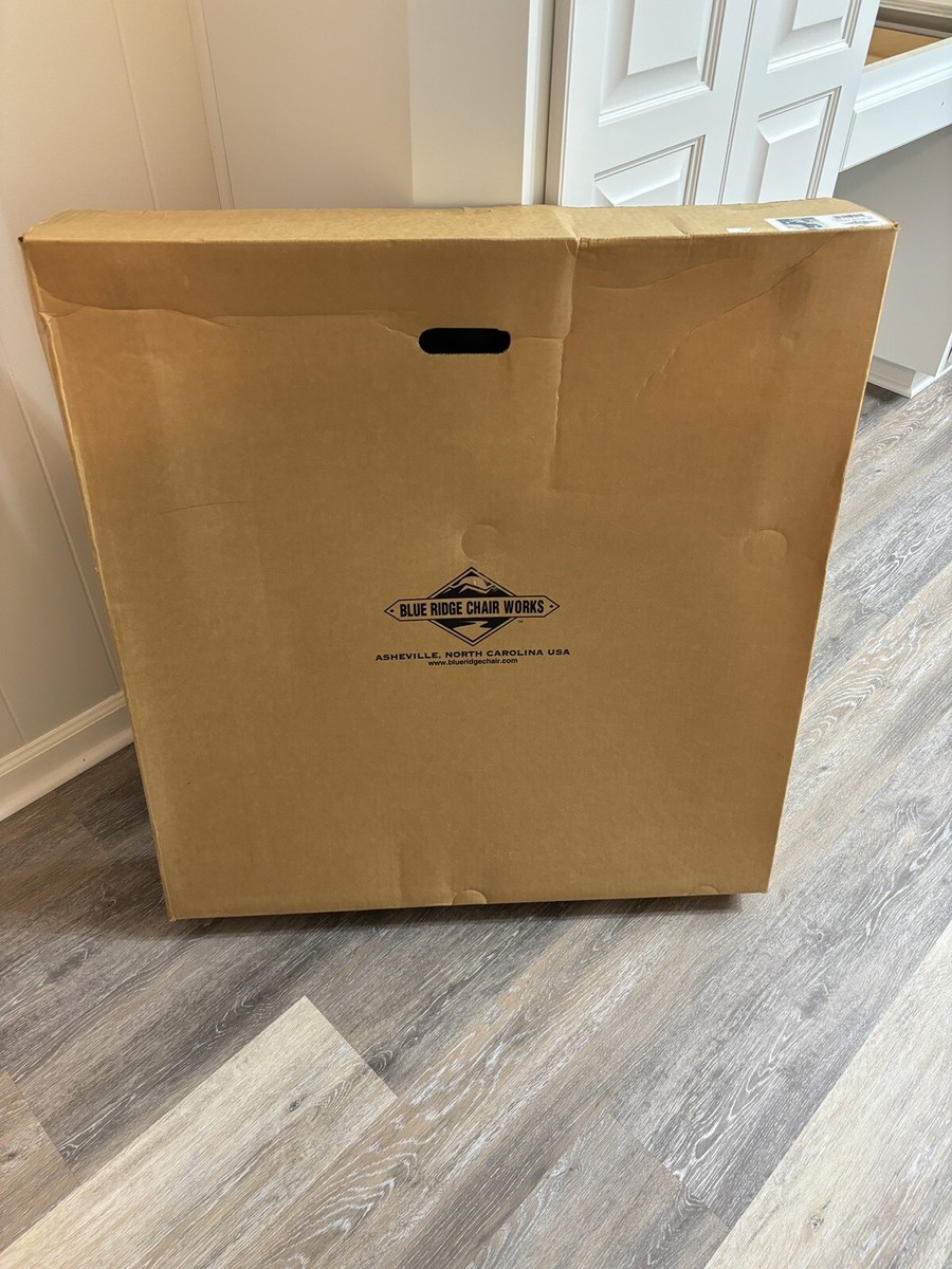 Blue Ridge Chair Works XL Deck Chair Navy Blue Folding New In Box