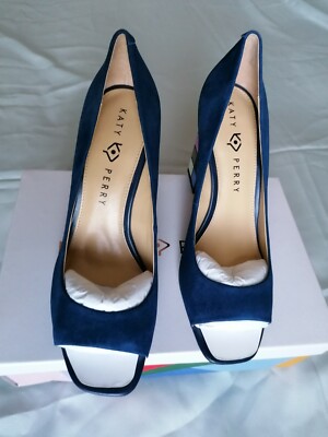 ladies Katy Perry Indigo blue leather The Caitlin Suede with