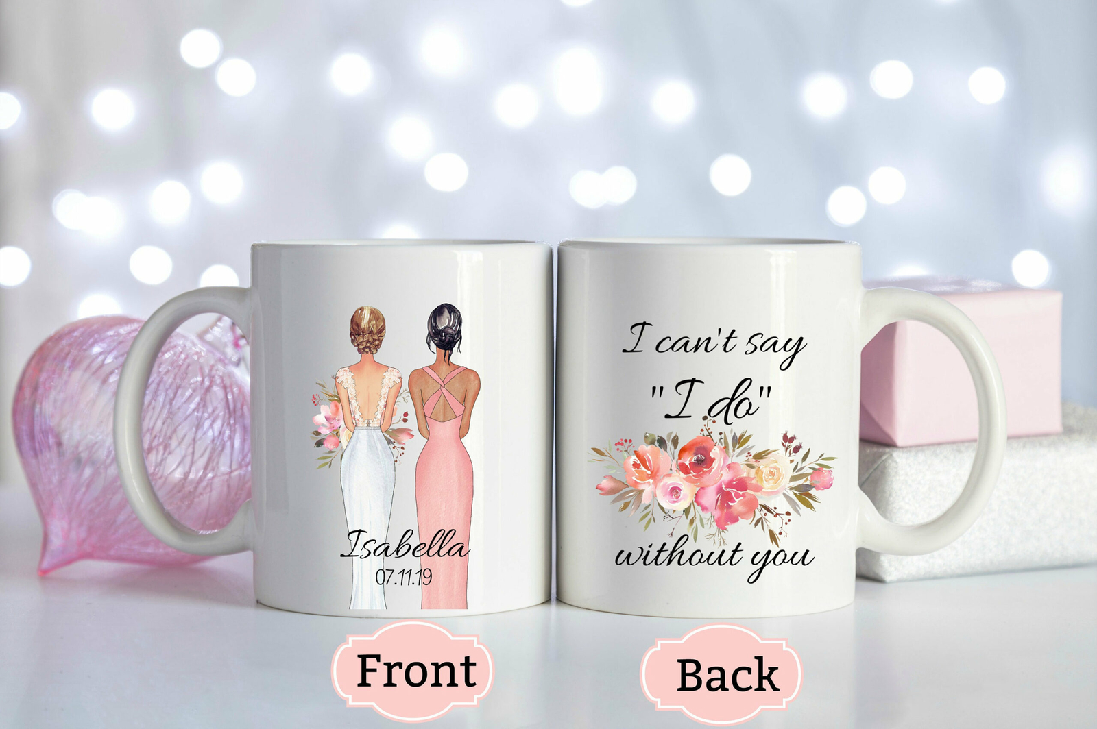 Personalized Bridesmaid Mug Bride Tribe Mug Maid Of Honor Proposal Bridesmaid