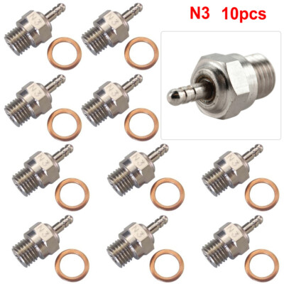 1-10X N3 Glow Plug For HSP Traxxas 70117 3232X 1/8 1/10 T-Maxx 2.5 / 3.3 RC Car