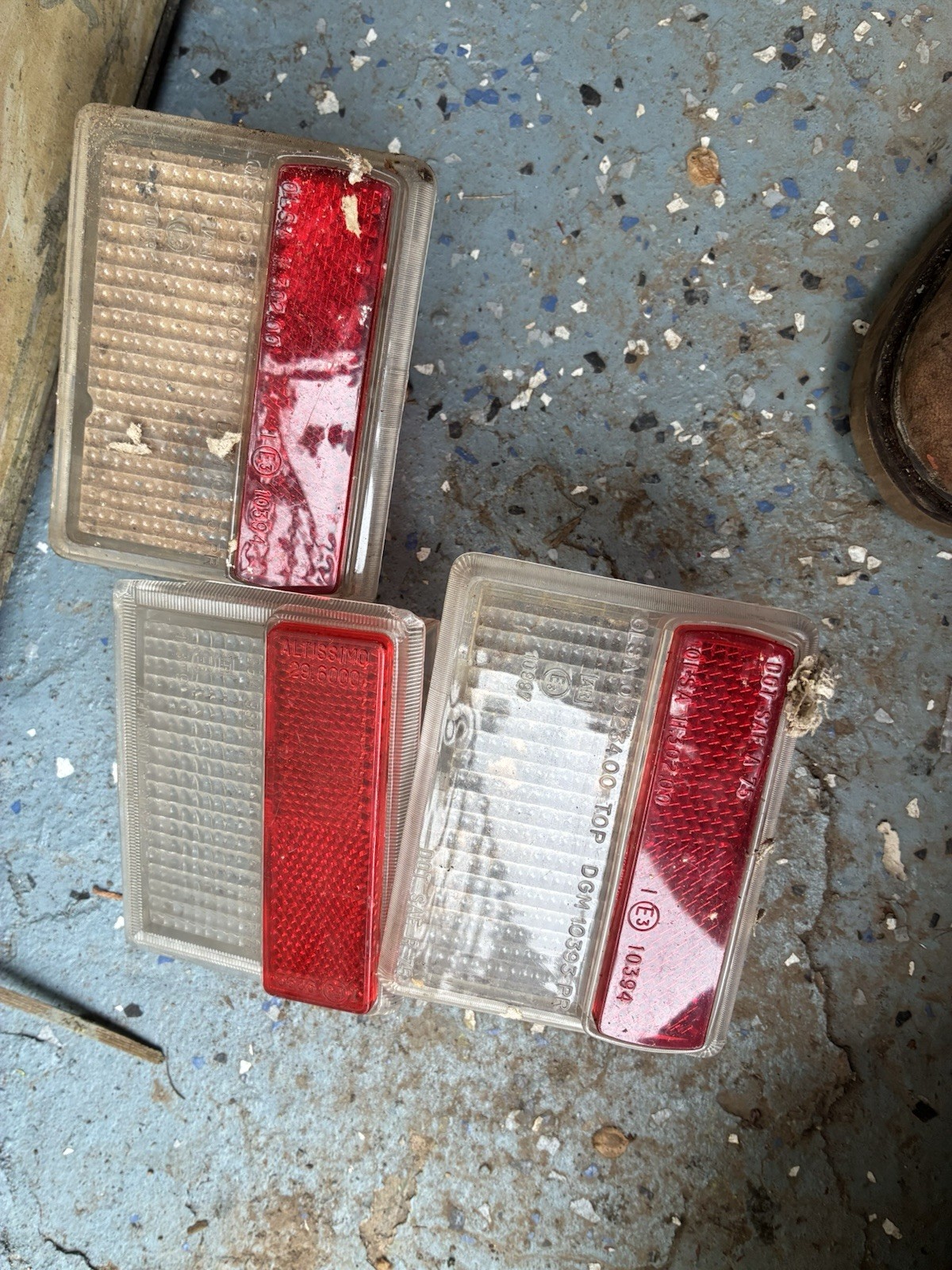 Alfa Romeo Alfetta Lamborghini Countach Aric Tail Light Lens Set