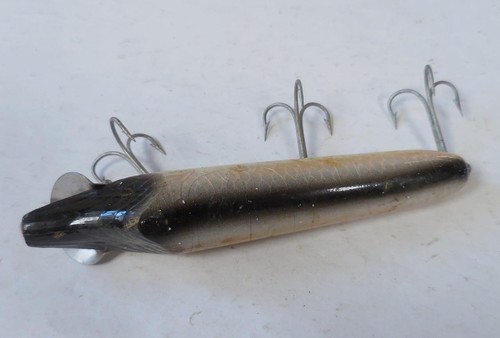 Original Heddon Wood Vamp Vintage Angelköder, 4,5"
