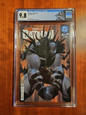 Absolute Batman #4, CGC 9.8,   Custom Label,   Issue, White Pages 1st Print