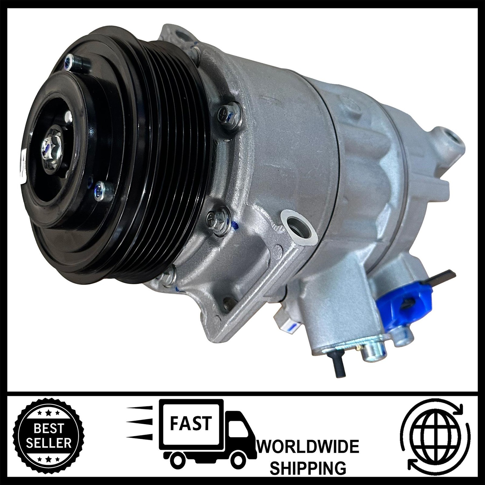 AC AIR CON COMPRESSOR FOR AUDI SEAT SKODA VW 1K0820803R, 4471804345, 5QD820803A - Image 8