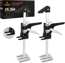 Labor Saving Arm Jack 2 Pack 15.5" Furniture Lifter Cabinet Tile Lift Tool