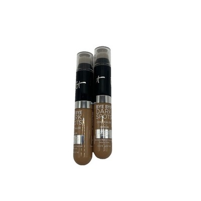 NEW IT Cosmetics Viral Bye Bye Dark Spots Concealer Serum x 2 Tan Cool 40!