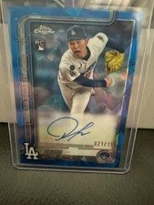 2025 Topps Chrome Sapphire Edition - Rookie Autographs Roki Sasaki 21/199