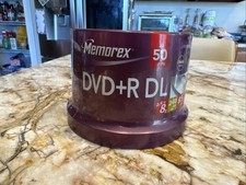 Memorex Dual Layer DVD R DL 50-Pack 8X, 8.5GB, 240 Minutes Double Capacity. NEW