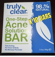 Truly Clear One Step Acne Solution Fast Acting Blemish Bar 3.5oz Bars 10PK LOT