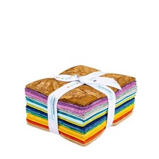 Riley Blake - Expressions Batiks Hand-Dyes BRIGHT Day Fat Quarter Bundle 16 pcs