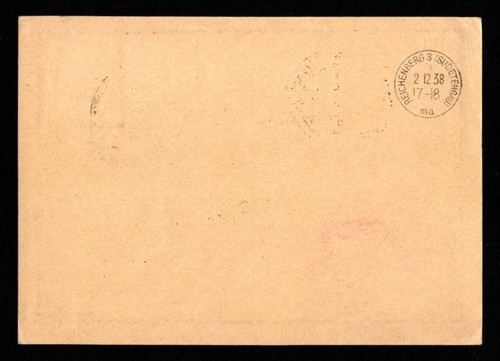 Graf Zeppelin II (LZ 130) ~ 1938 Sudetenland Flight Card ~ Airship - Picture 2 of 2